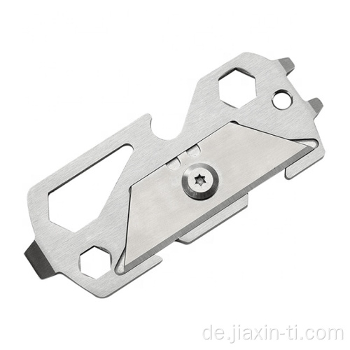 Tasche Schlüsselanhänger Multitool Edelstahl Titan EDC Messer